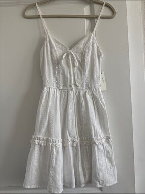 White spaghetti strap dress